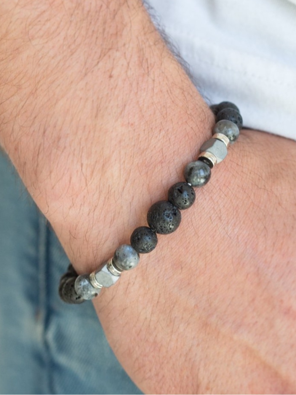 Urban Lava Bead Bracelet
